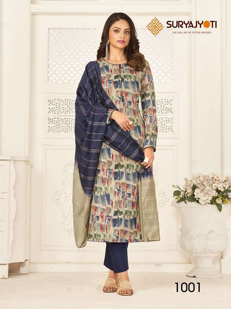 Suryajyoti Prachi Vol-1 -Dress Material -Wholesale Dress material manufacturers in Surat