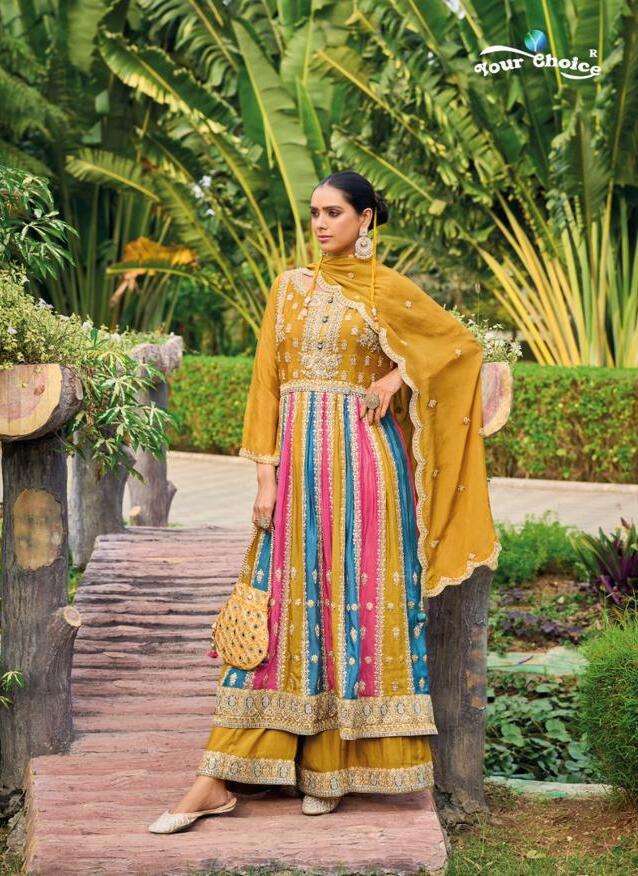 Your Choice Only Chinon Salwar Kameez Wholesale market in Surat