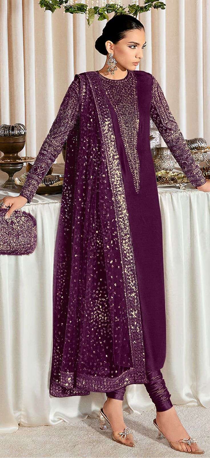 Alk Khushbu Fiza 4084 D To G Georgette Pakistani Suit Wholesale India