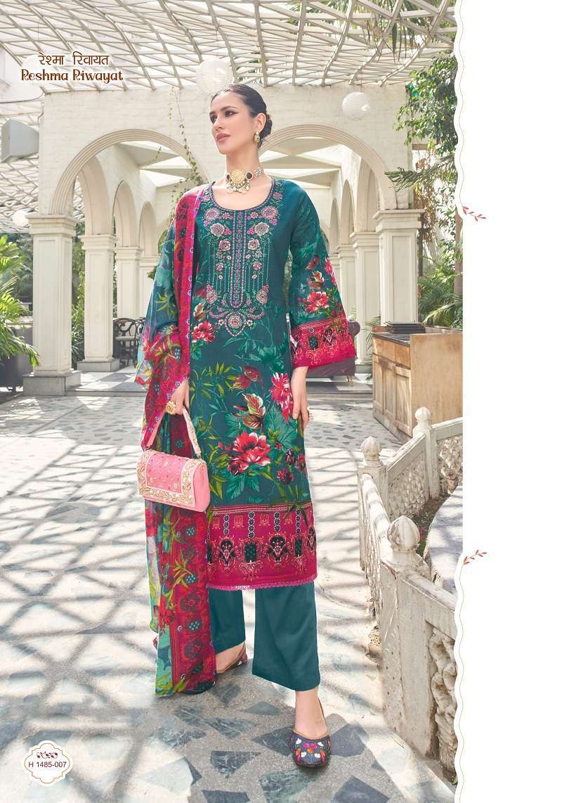 Alok Reshma Riwayat Cotton Printed Dress Material Wholesaler of Dress material in Surat