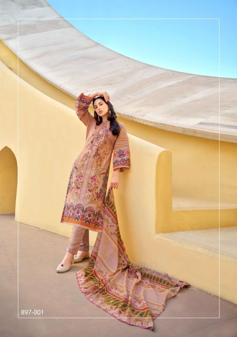 Belliza Guzarish Vol 5 Cotton Embroidered Dress Material Wholesale India