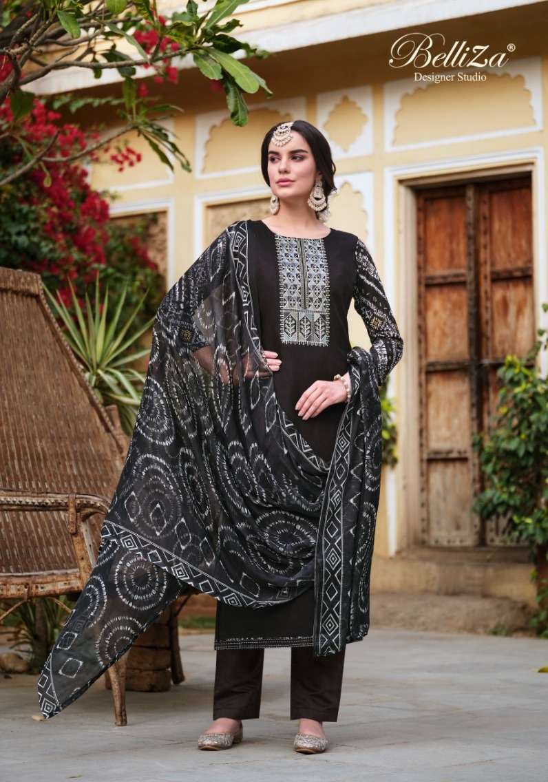 Belliza Vaani Rayon Printed Dress Material Wholesaler of Dress Material in Surat