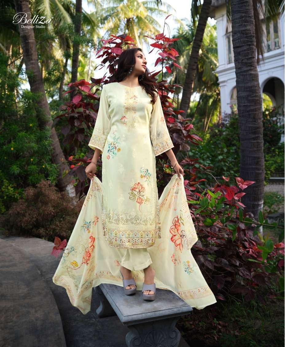Belliza Veronica Jam Cotton Digital Dress Material Wholesale India