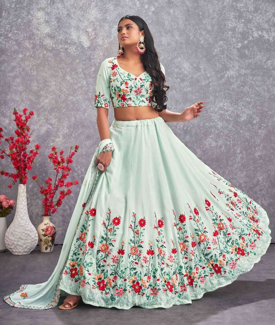 Girish vol 3 Designer Semi Stitched Lehenga by Shubhkala at  Rs.26009/Catalogue in surat offer by Fashion Bazar India