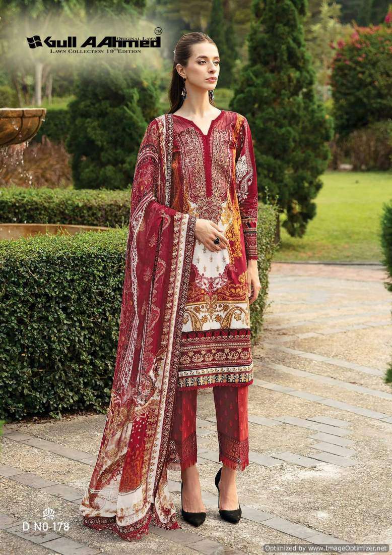 Gull A Ahmed Lawn Collection Vol-19 – Dress material - Wholesale Dress material market in Surat