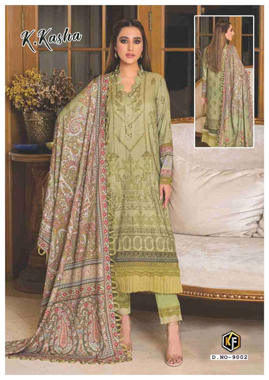 Keval K Kasha Vol-9 – Heavy Luxury Cotton Dress Material Wholesale Dress material market in Surat