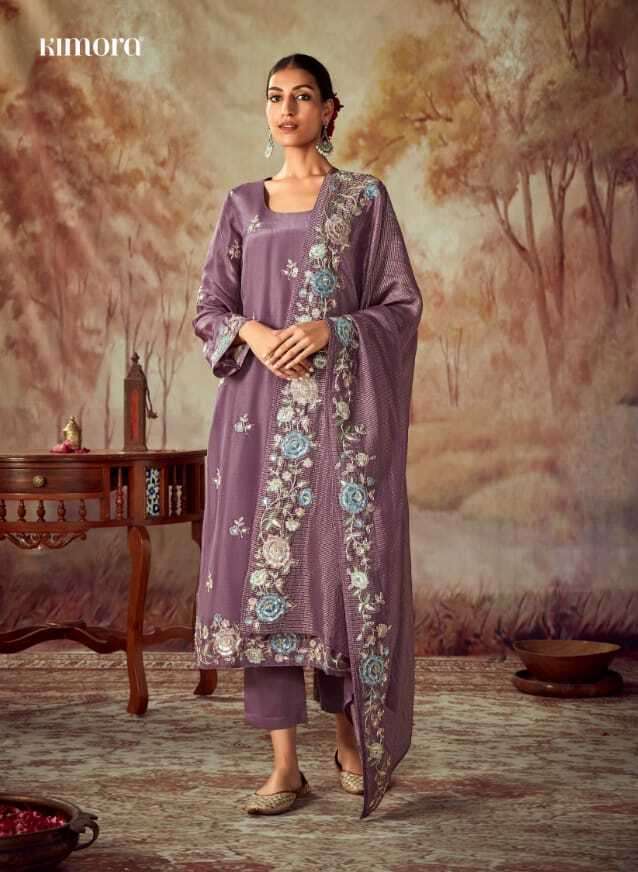 Kimora Heer Shahi Silk Designer Salwar Suits Wholesaler of Salwar Suits in Surat