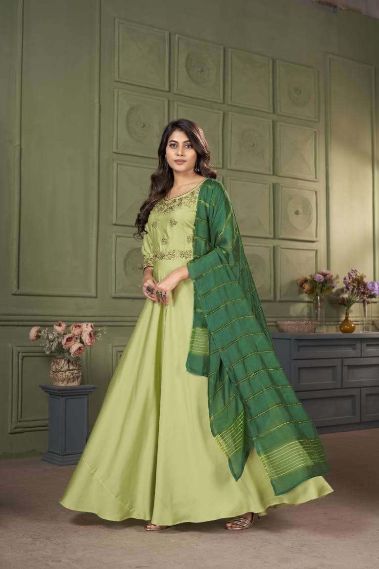 Moksh International Design No. 101 Gown Kurti Wholesale Kurti manufacturers in Surat
