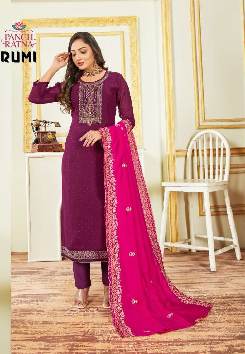 Panch Ratna Rumi Georgette Designer Salwar Suit Wholesale market in India