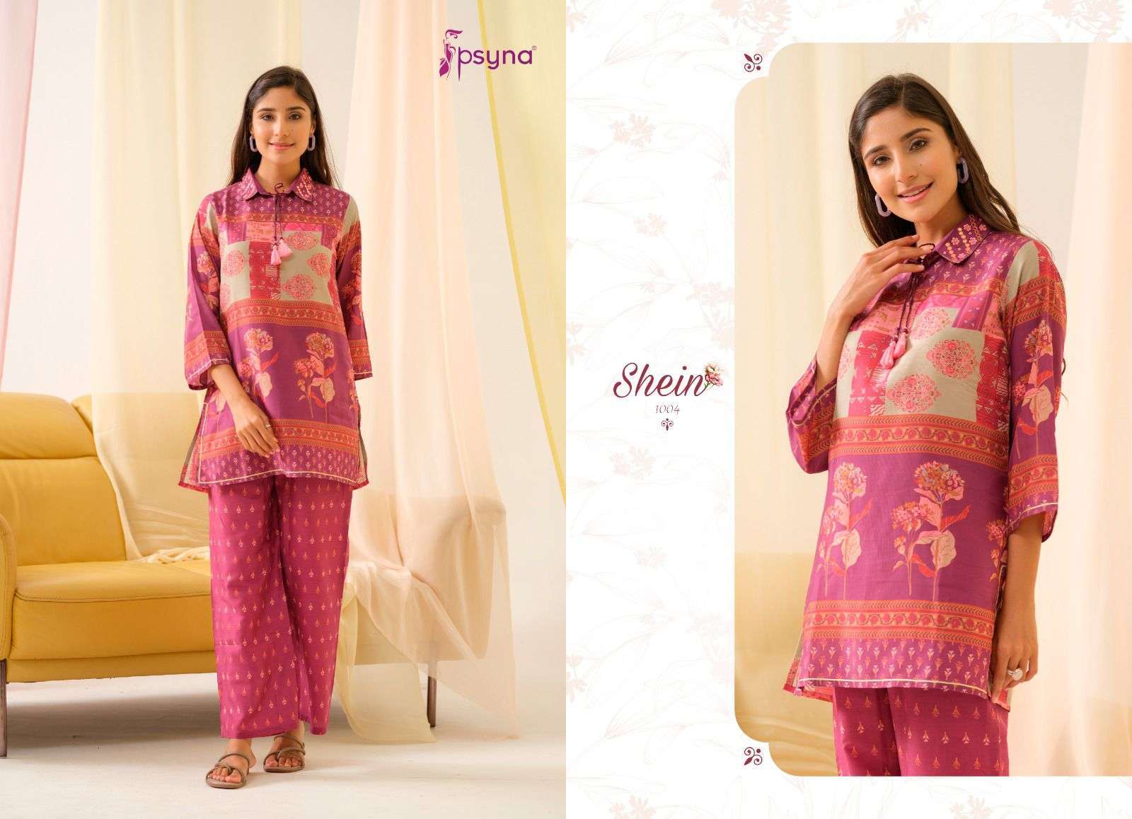 Psyna Shein Vol - 1 Co-Ord set Western Wear Wholesaler of western wear in Surat