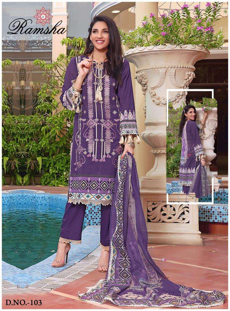 Ramsha Farasha – Heavy Karachi Luxury Lawn Wholesale Dress material market in Surat