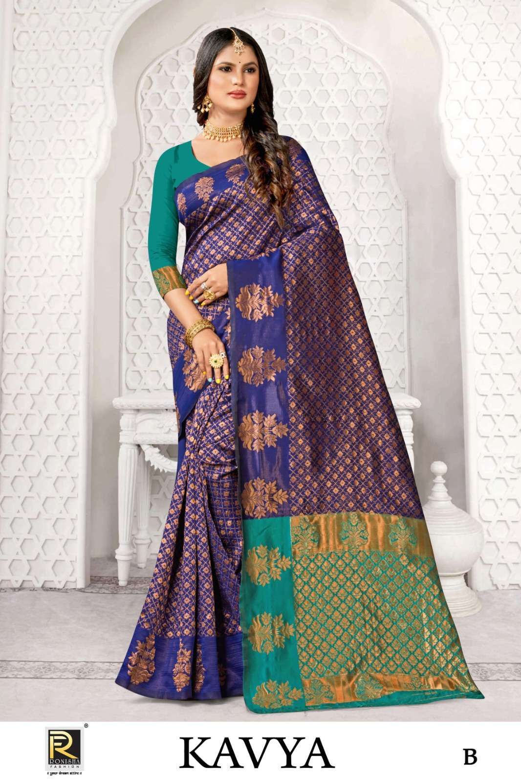 Ronisha Kavya Banarasi Silk Saree Wholesale price in india