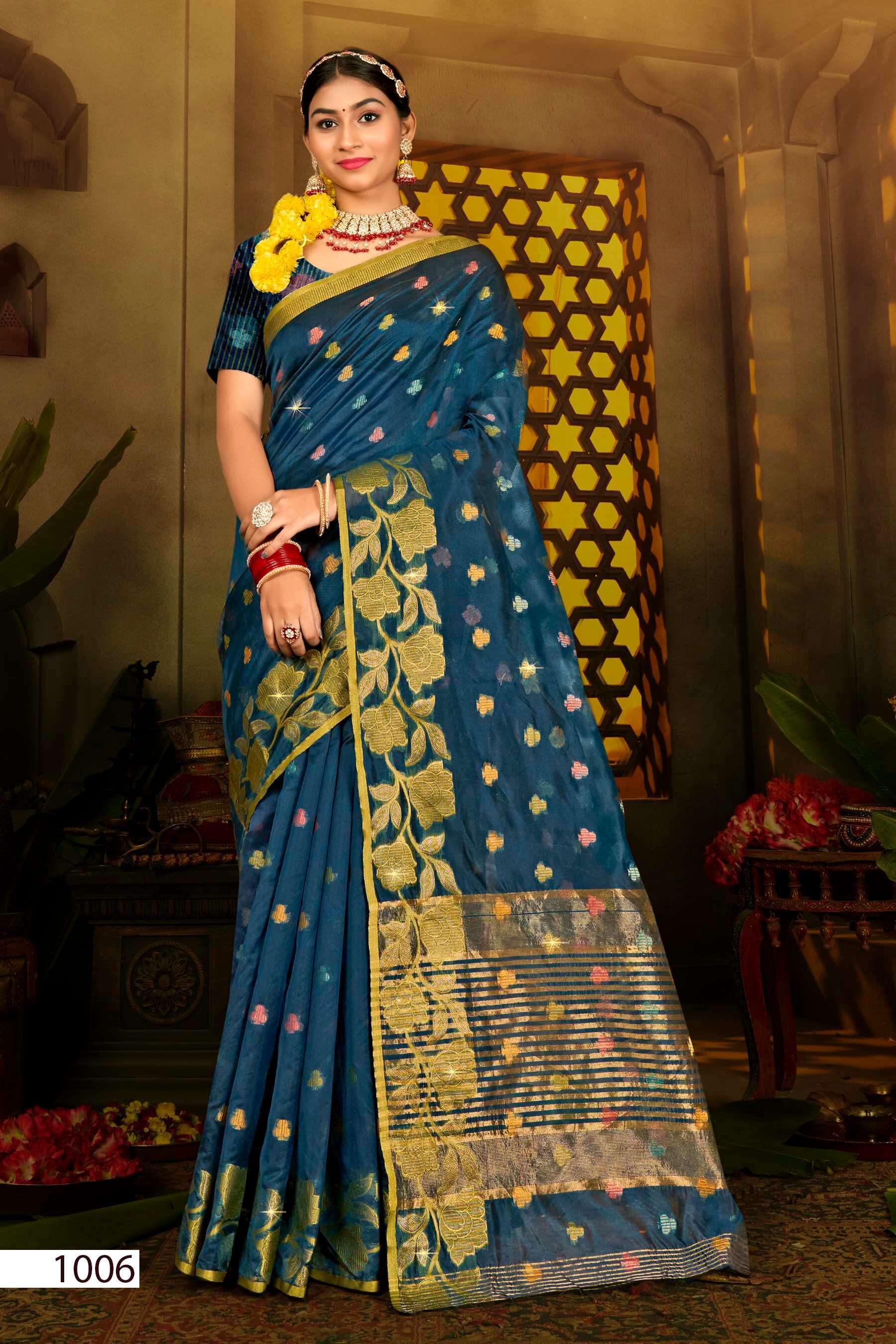 Saroj  Sonakshi Vol - 3 Soft Organza silk Saree Wholesale market in india