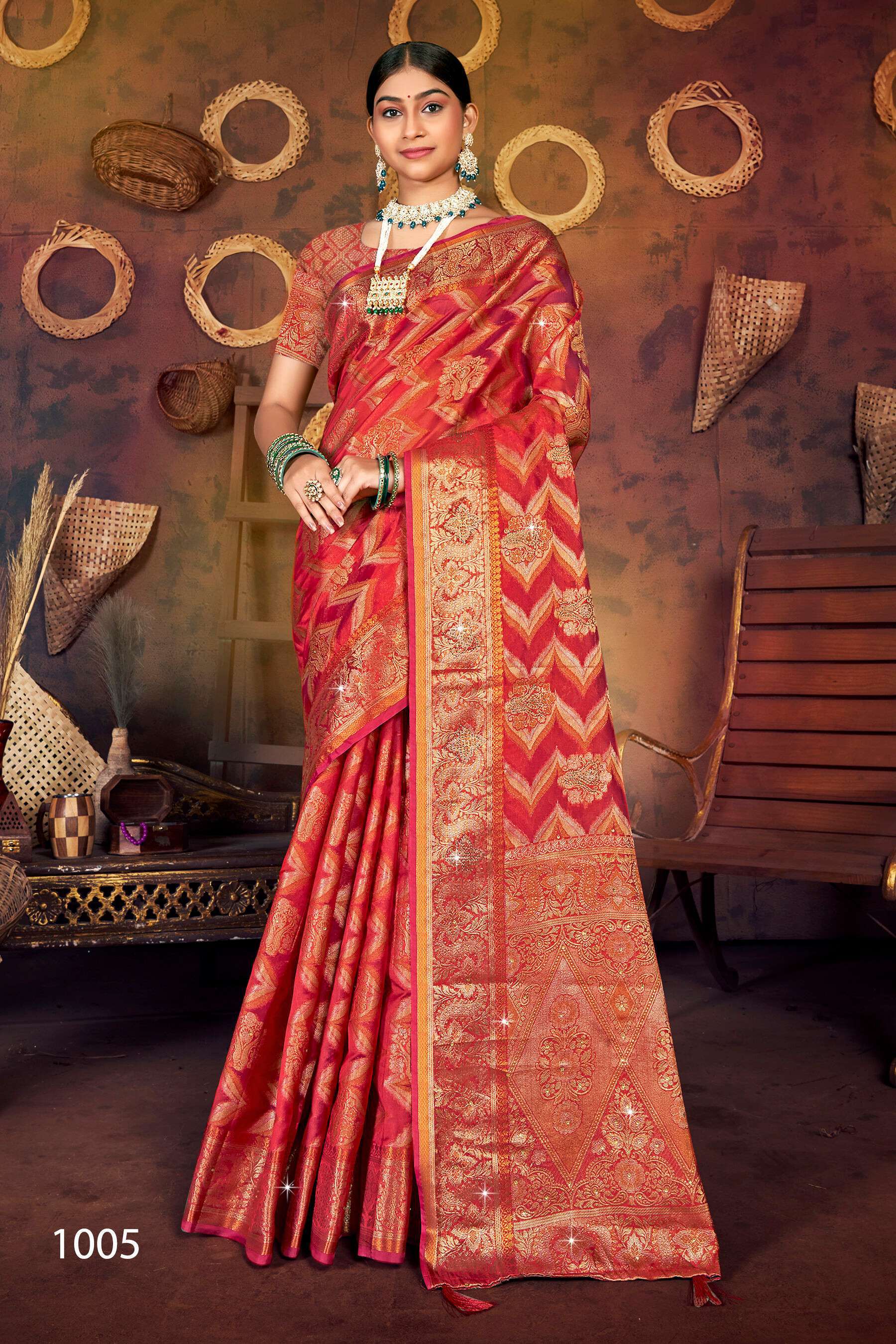 Ajmera Fashion Wedding Wear Surat Saree, 6.3 m (with blouse piece) at Rs  950/piece in Surat