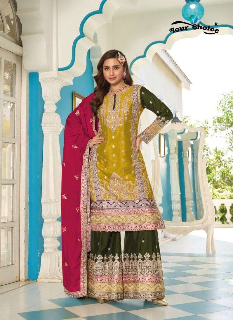 Your Choice Beeba Fancy Chinon Salwar Suit Wholesaler in Surat
