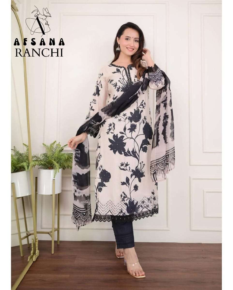 Afsana Ranchi 2124 Muslin Pakistani Suits Wholesale market in Surat