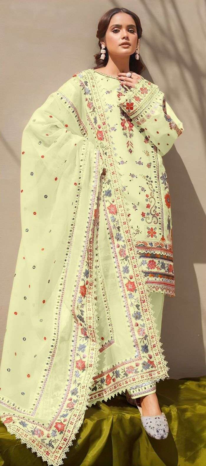 Alk Khushbu Mushq Vol 4 Embroidered Pakistani Suits Wholesale Price in Surat