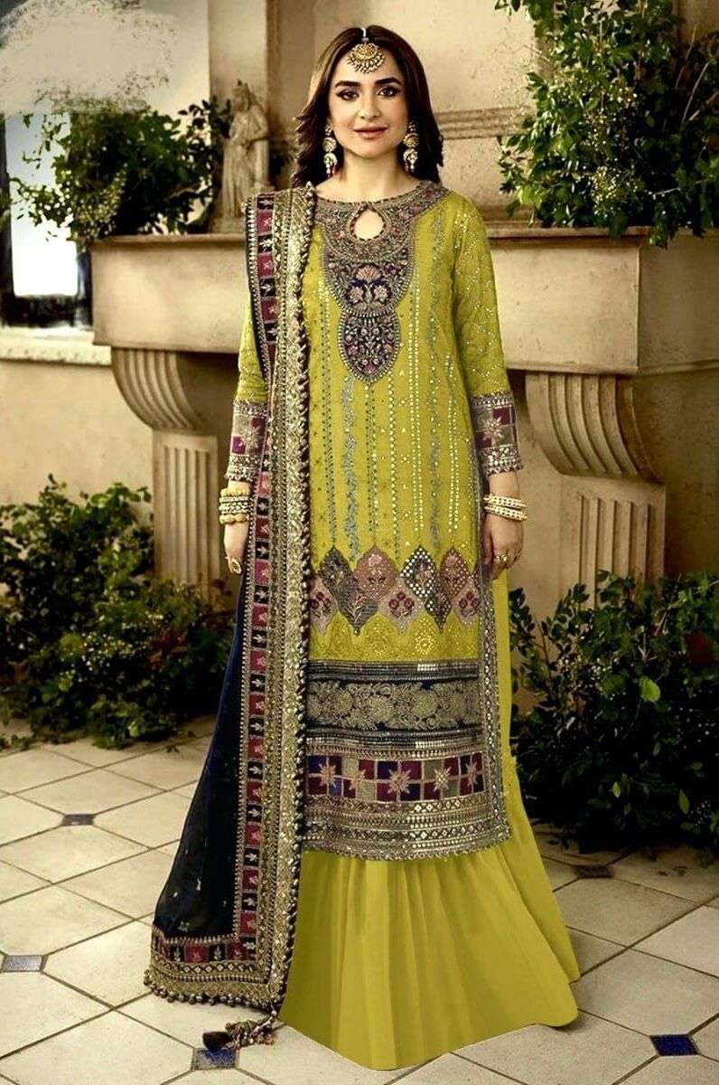 Anamsa 429 A To D Hit Colors Salwar Suit Wholesaler of Salwar Suits in Surat