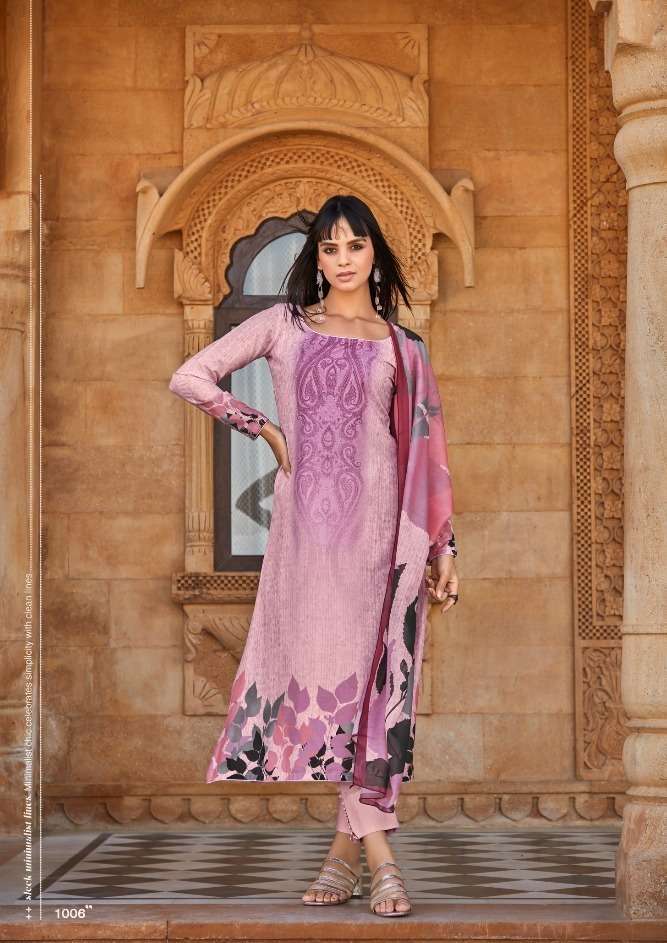 Fida Shylah Digital Blended Voile Cotton Dress Material Wholesale Dress material India