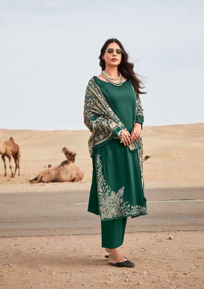 Fida Taksh Cotton Embroidered Dress Material Wholesaler of Dress material in Surat