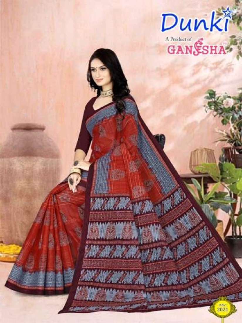 Ganesha Dunki Vol-2 – Cotton Sarees - Wholesale Saree India