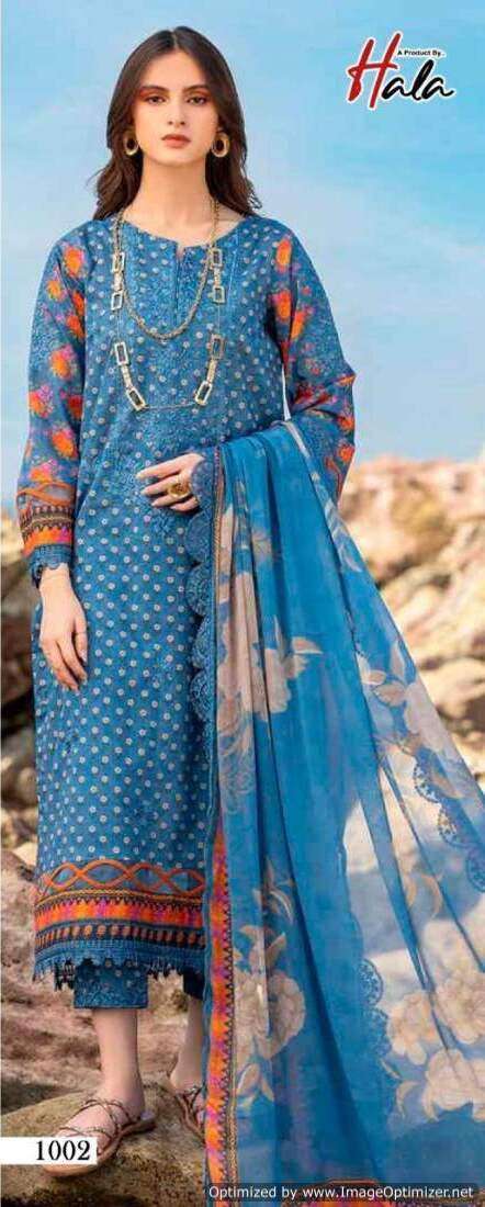 Hala Zafira Vol 1 Heavy Lawn Cotton Dress Material Wholesale Dress material manufacturers in Surat