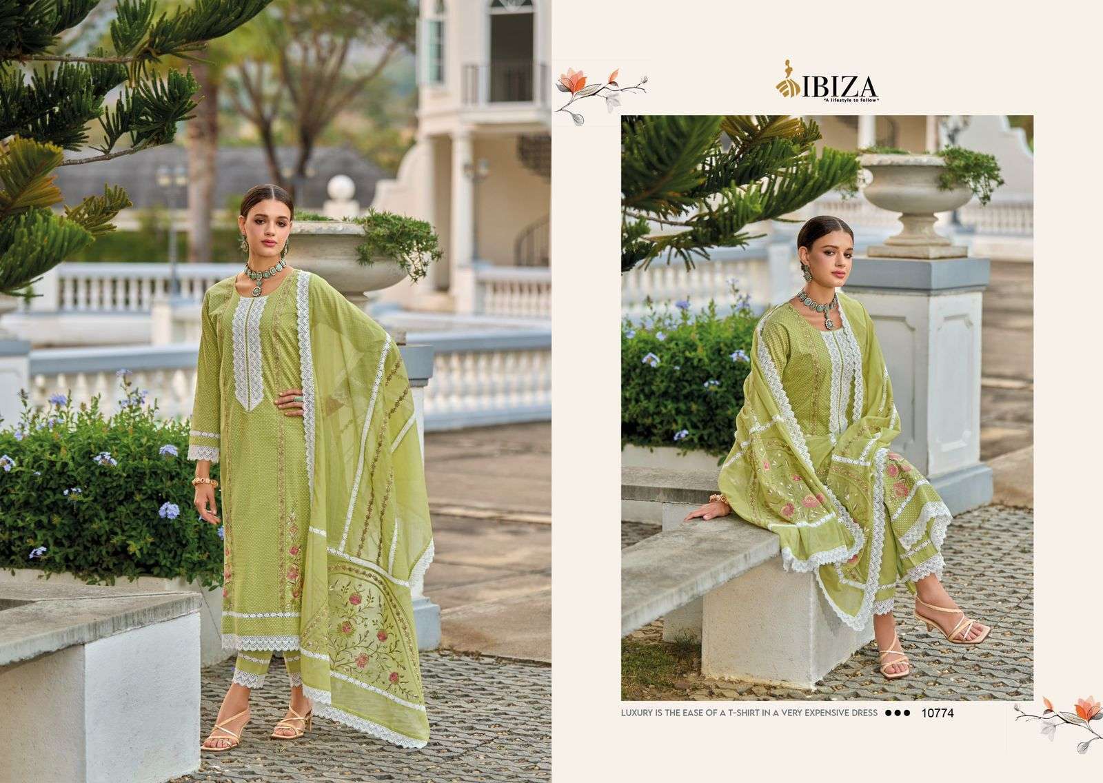 Ibiza Raysa Vol 2 Cotton Embroidered Salwar Suit Wholesale Salwar Suits manufacturers in Surat