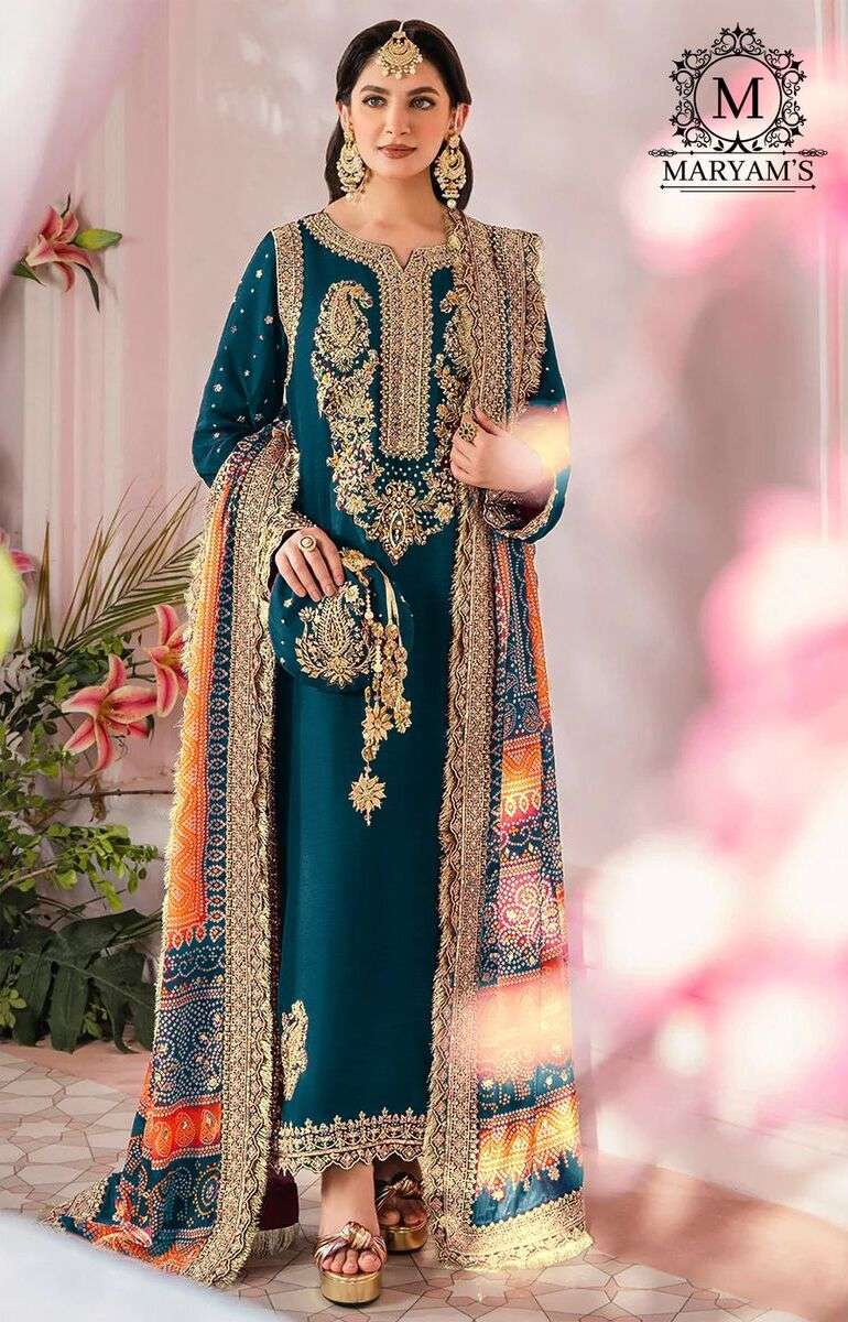 Maryams 169 Georgette Embroidered Salwar Suits Wholesale Price in Surat