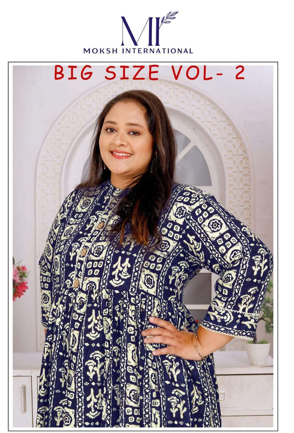 Moksh International Big Size Vol- 2 Kurti Wholesale Kurti manufacturers in Surat