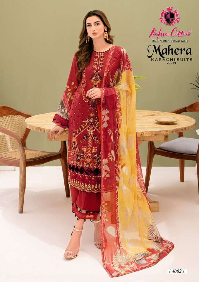 Nafisa Mahera Vol-4 – Karachi Dress Material - Wholesale Dress material India
