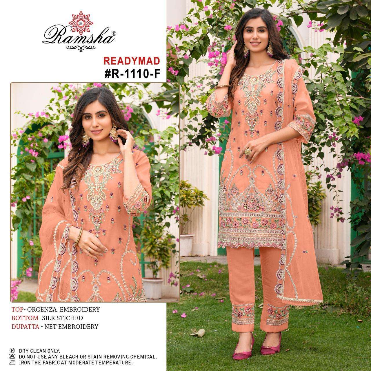 Ramsha R 1110 E To H Pakistani Suits Wholesale Salwar Kameez manufacturers in India
