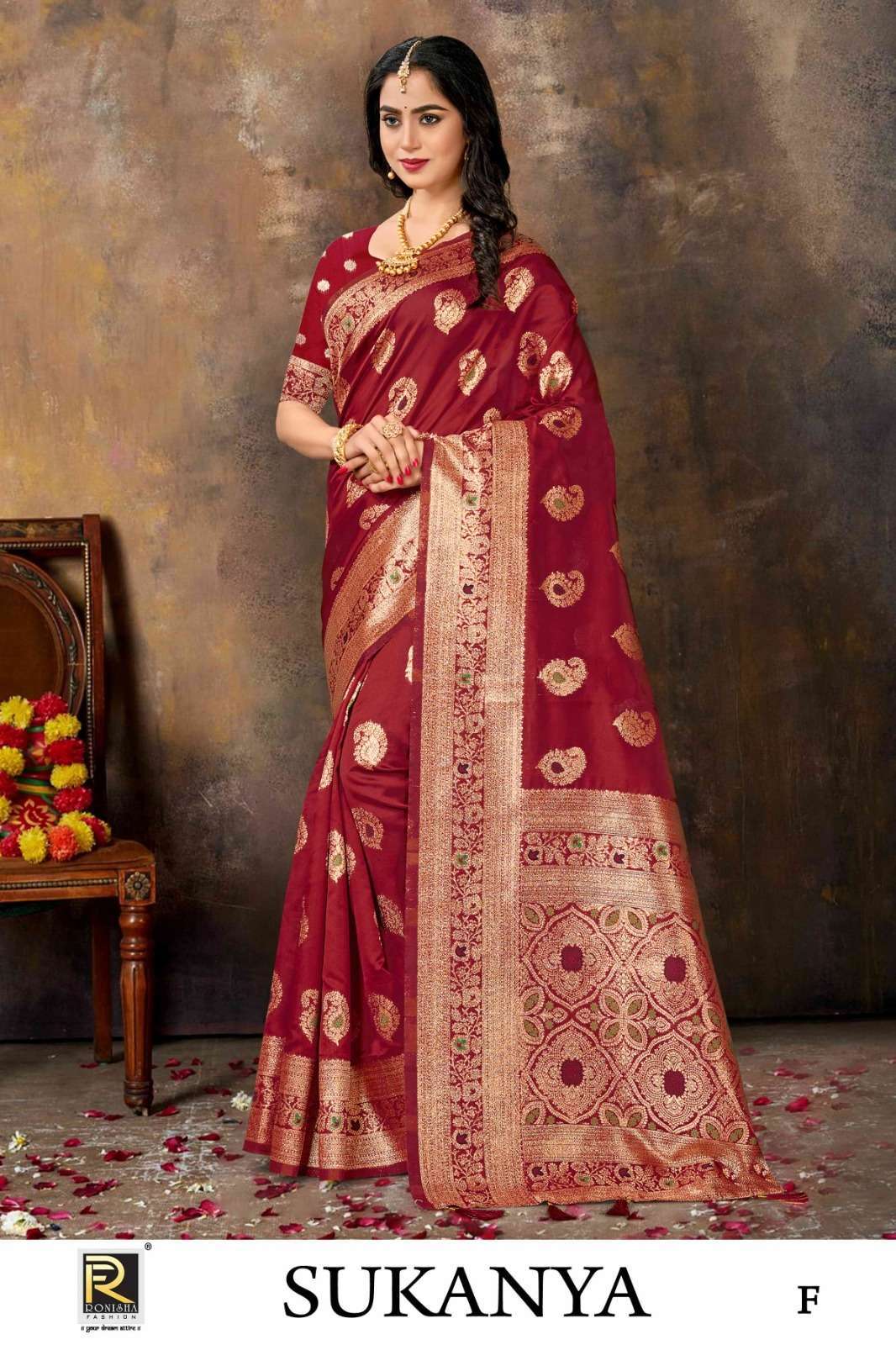 Ronisha Sukanya Banarasi Silk Saree Wholesale Saree India