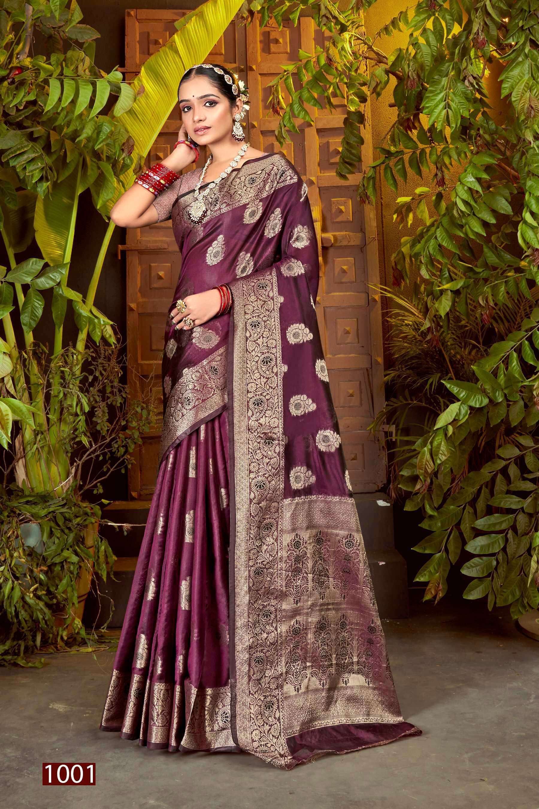 Saroj Haar Shringar vol.2 Premium cxc bright organza silk in bright matching Saree Wholesale Saree manufacturers in Surat