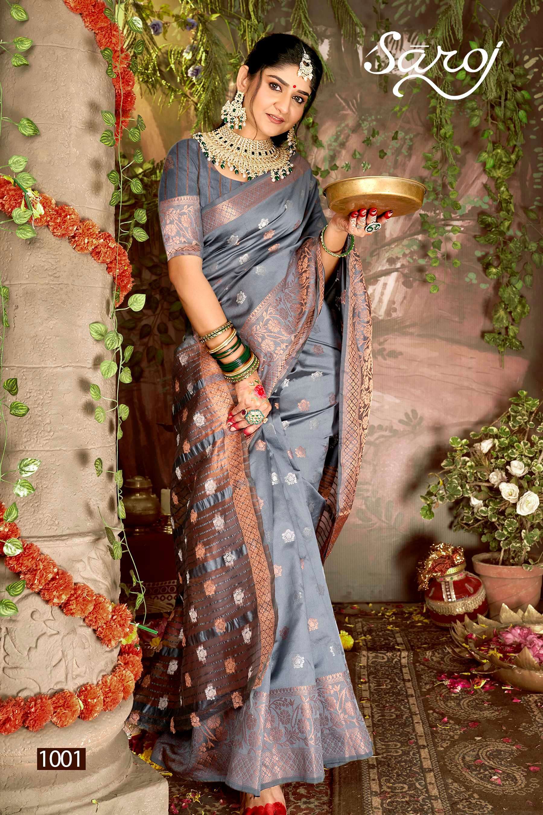 Saroj Sarswati Vol.4 Soft silk saree Saree Wholesale Saree India