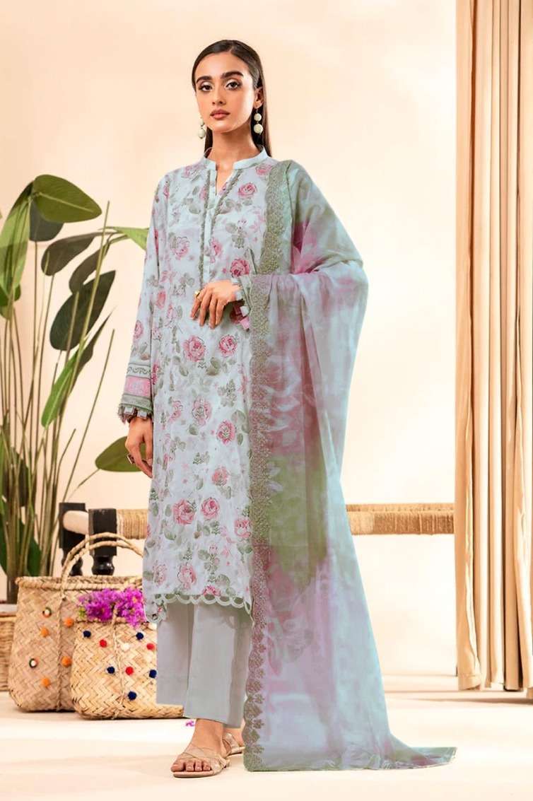 Taj 504 And 505 Chiffon Dupatta Pakistani Suits Wholesale India