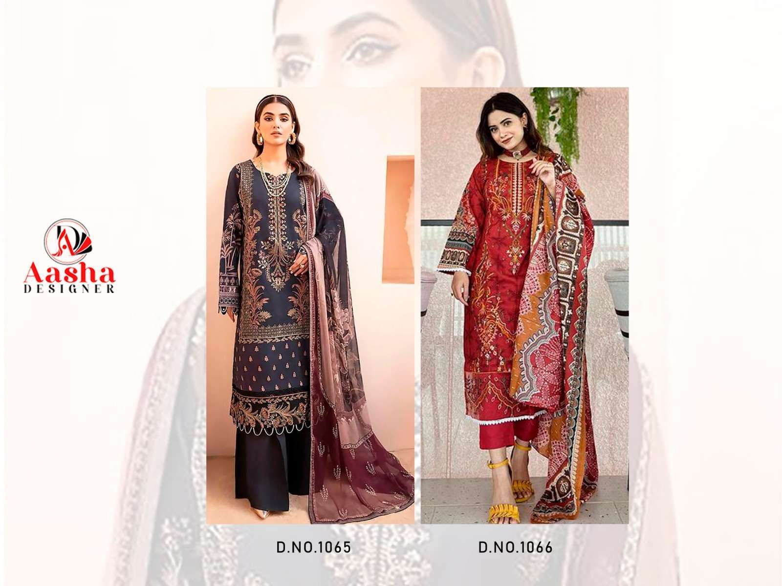 Aasha Chevron Summer Collection Chiffon Dupatta Pakistani Suit Wholesale market in India