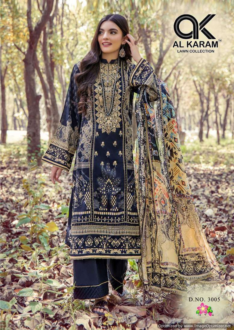 Al Karam Florence Vol 3 Cotton Dress Material Wholesale Dress material manufacturers in Surat