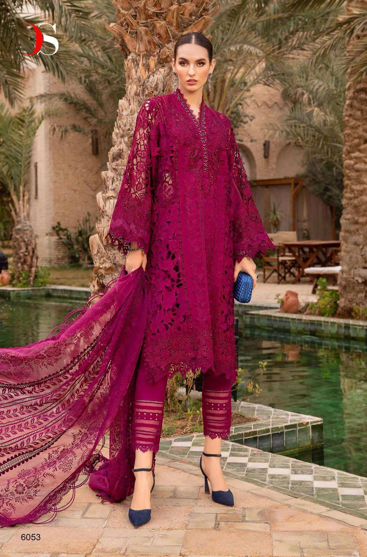Deepsy Maria B Voyage Lawn 24 Cotton Dupatta Pakistani Suit Wholesale India