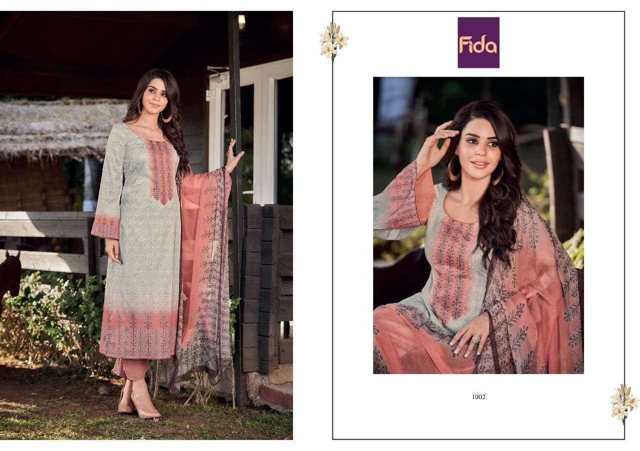 Fida Shiza Cotton Digital Printed Dress Material Wholesale India