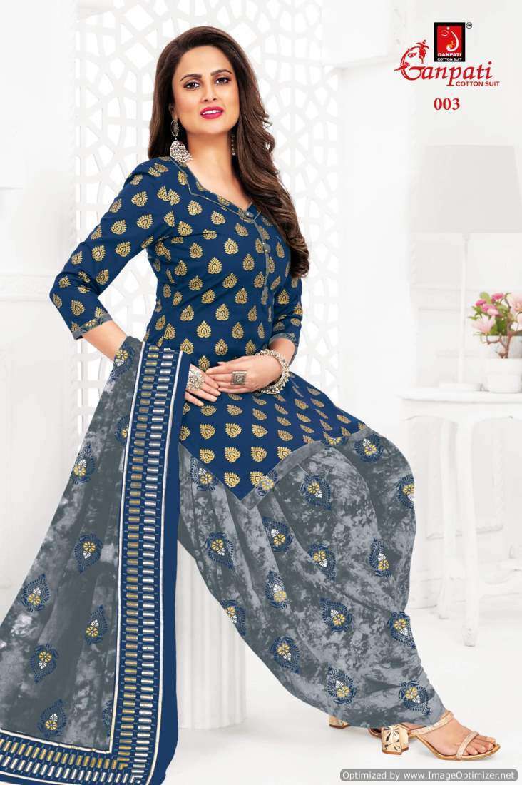 Ganpati The Dye Gold – Dress Material - Dress Material wholesale market in Surat