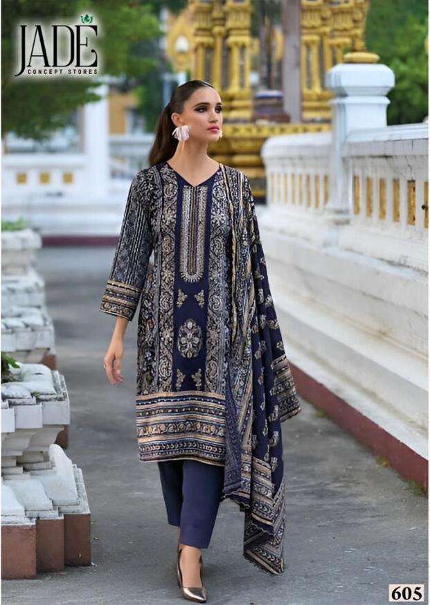 Jade Bin Saeed Vol 6 Heavy Cotton Luxury Dress Material Wholesale market in surat