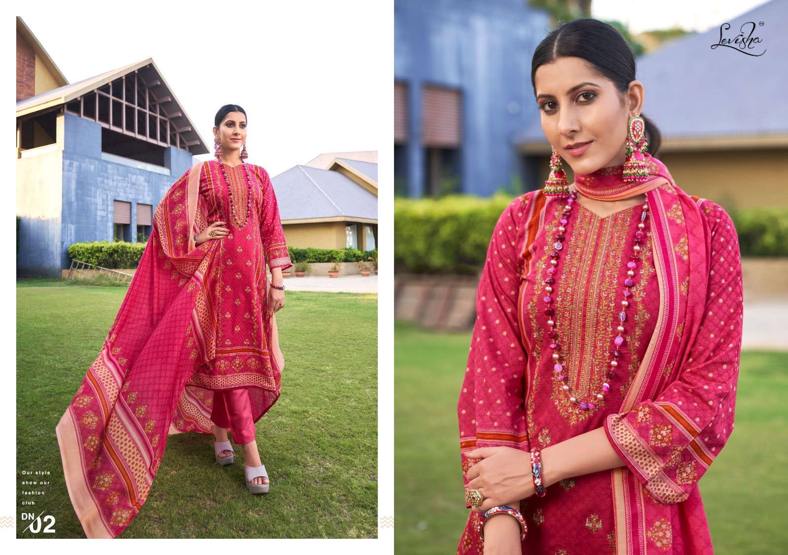 Levisha JASHN-E-NOOR Dress Materials Wholesale Dress material manufacturers in Surat
