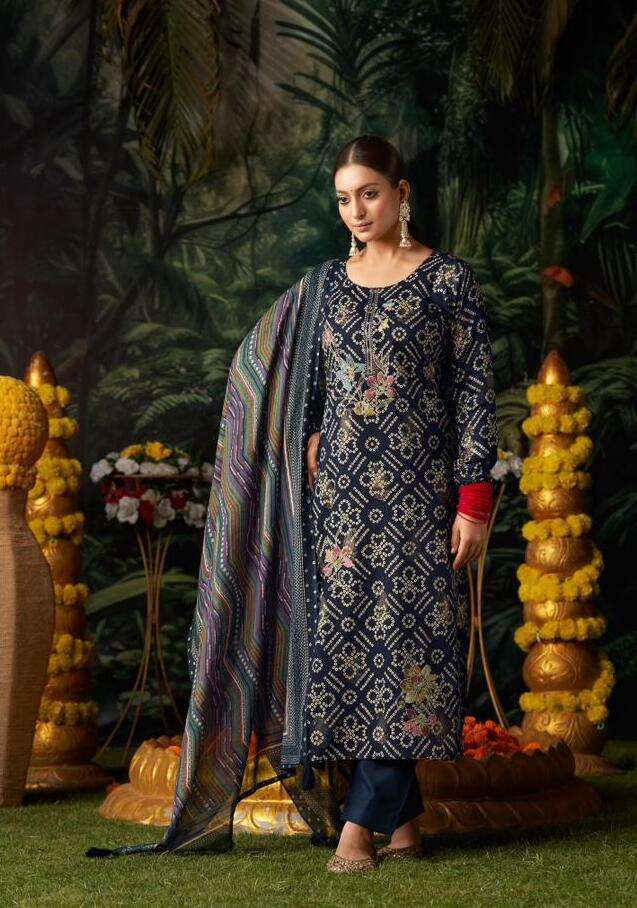 Mumtaz Sahanai Satin Printed Salwar Suits Wholesale market in India