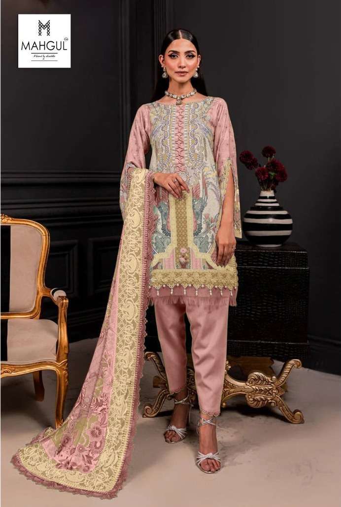 Shraddha Nx Maghul Queen Court 3 Chiffon Dupatta Pakistani Suits Wholesaler of Pakistani Suits in Surat
