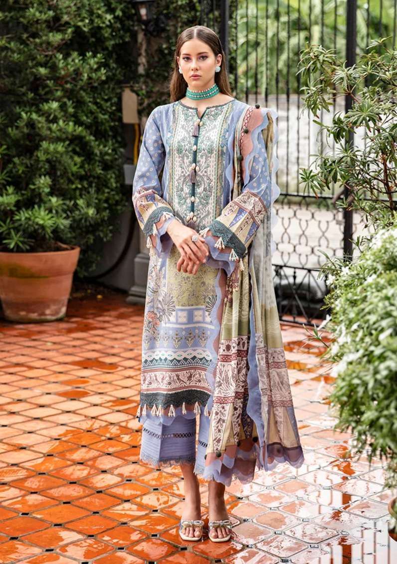 Shraddha Nx Maghul Queen Court 3 Cotton Dupatta Pakistani Suits Wholesale India  