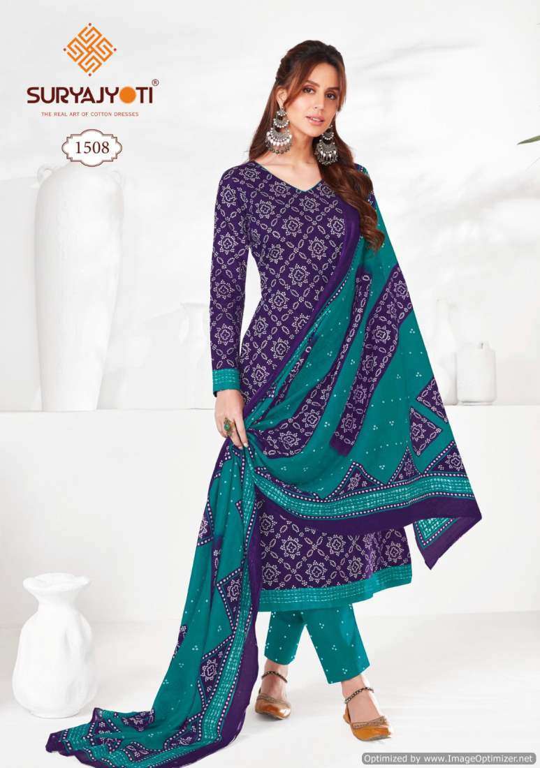 Suryajyoti Bandhani Vol-15 – Dress Material - Wholesale market in surat