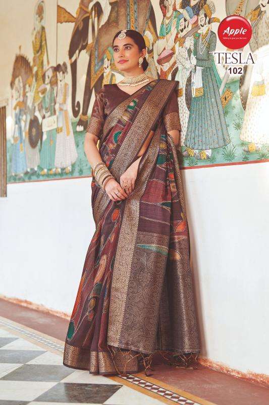 Apple Tesla Wholesale sarees in Surat