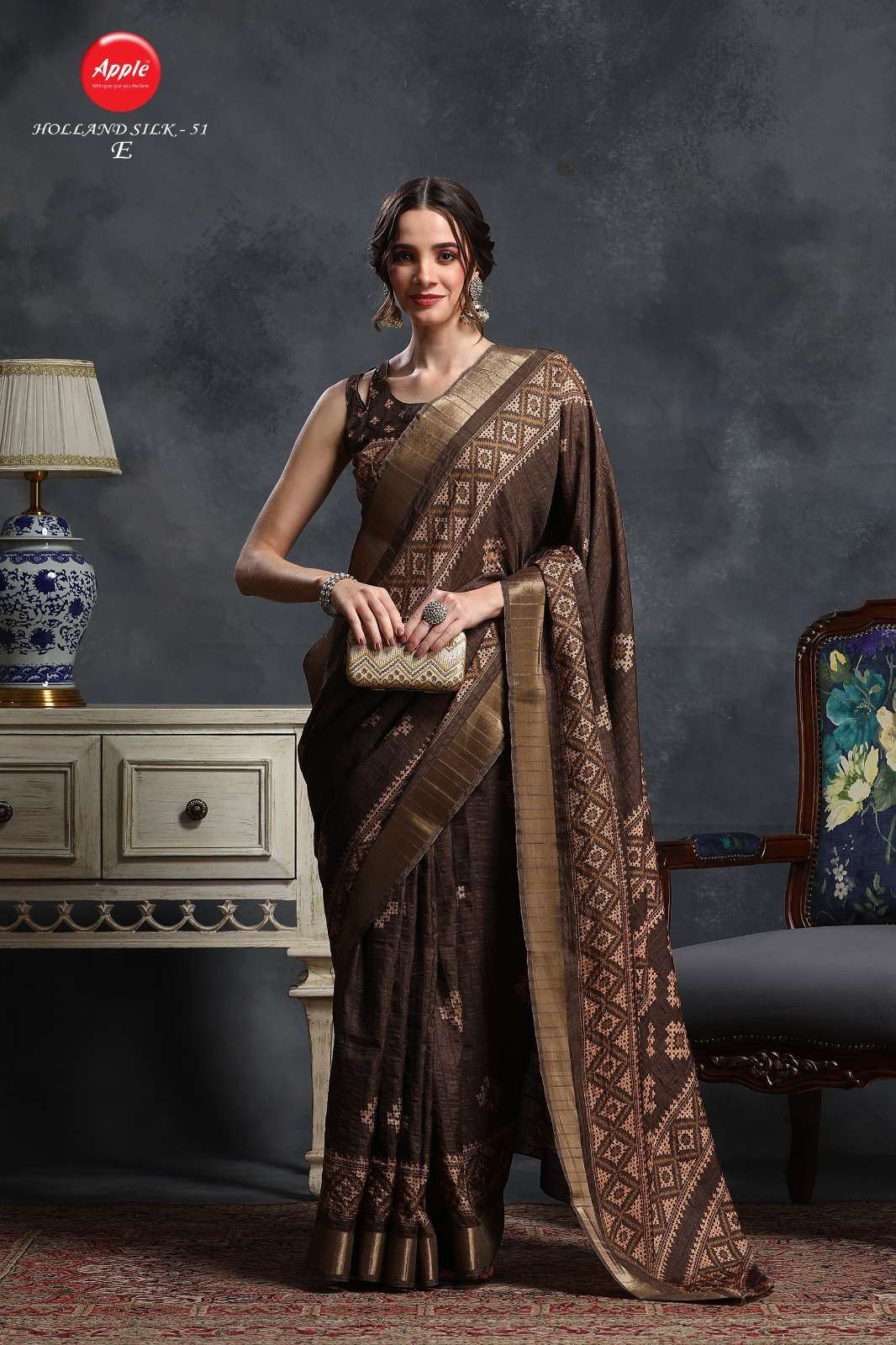 Apple Holland 51 jamdani silk sarees online india