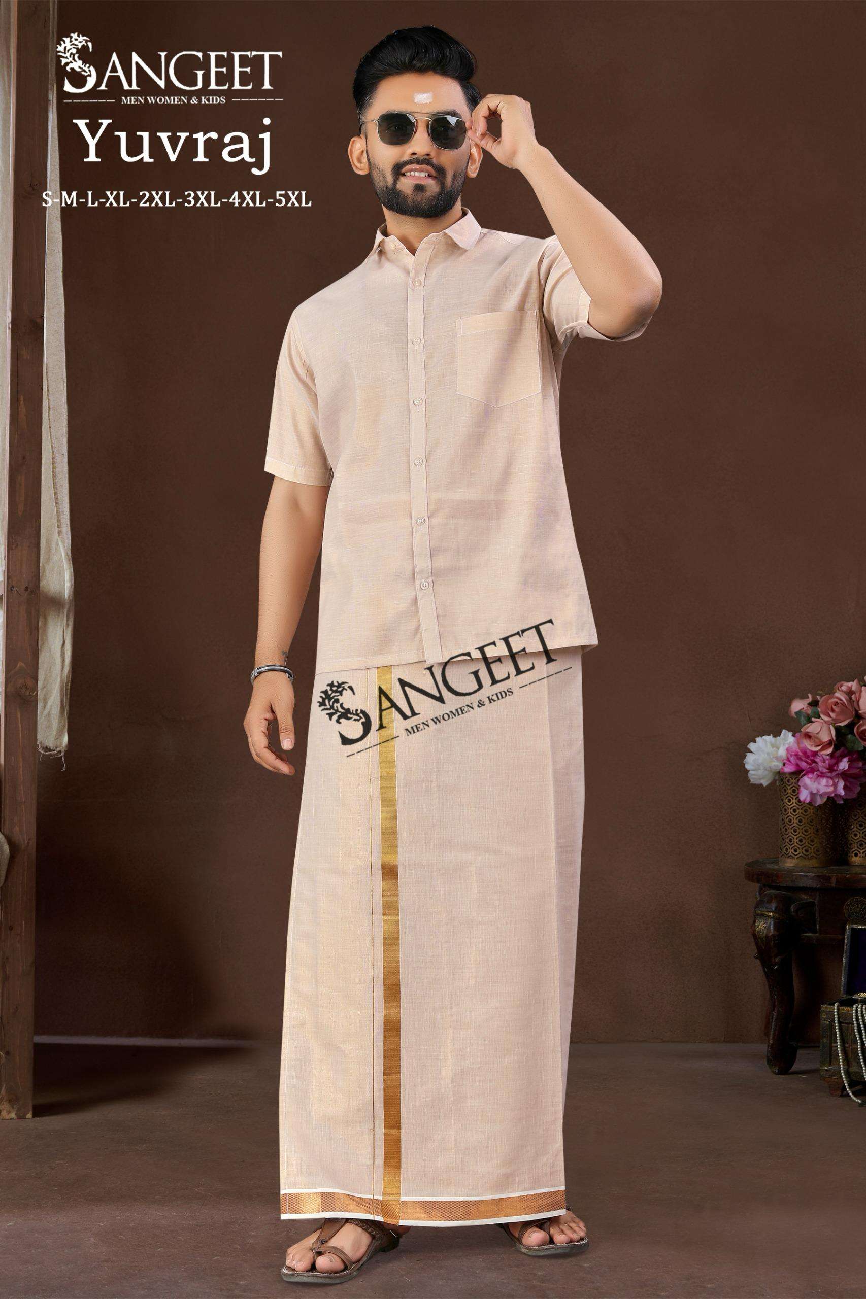 Sangeet Yuvraj Mens Shirt With Vesti wholesale