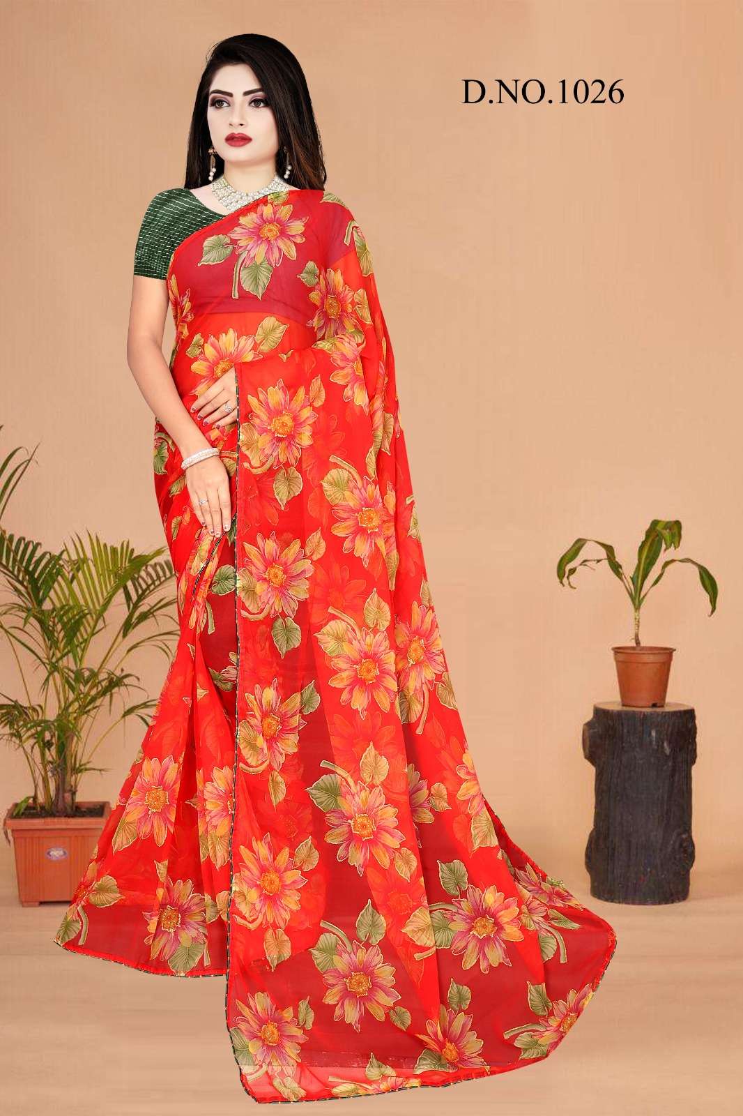 Ethosari Janvi printed saree wholesaler